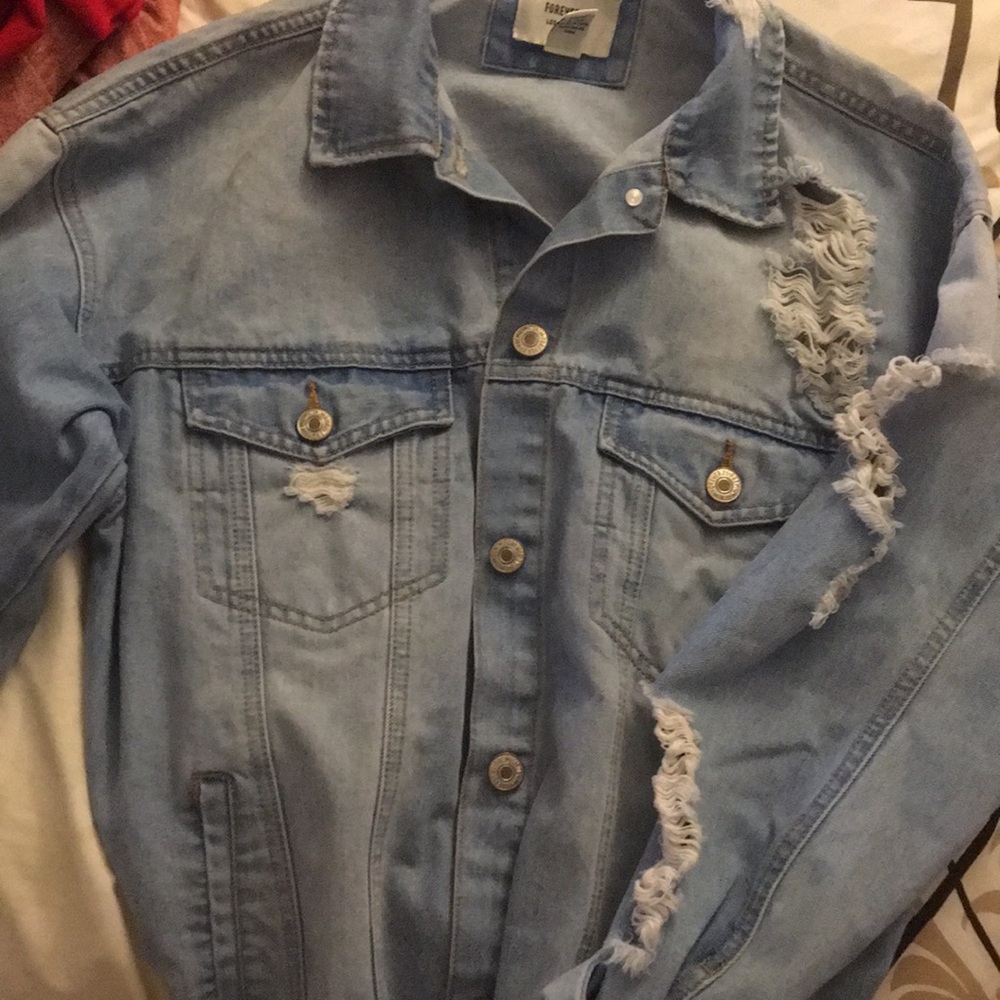 Distressed Jean Jacket